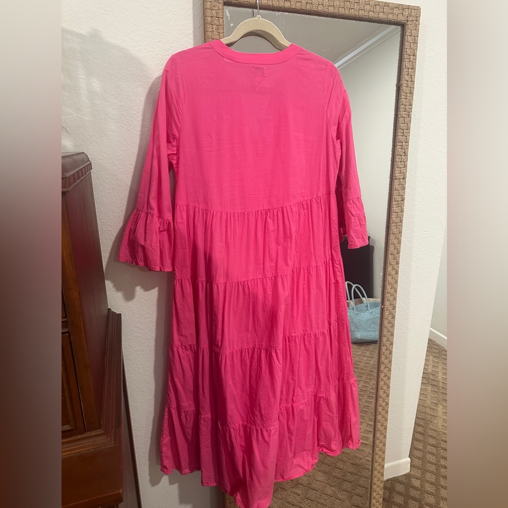 Mud Pie Womens Portland Midi Dress with 3/4 Sleeves - Size Small - Picture 5 of 5